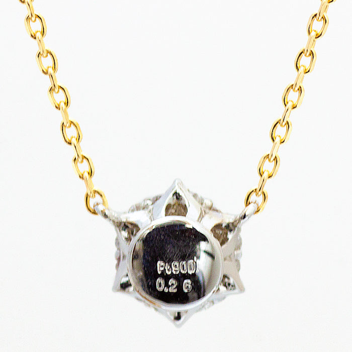 Stella～ステラ～】PT/K18コンビカラー ローズカットダイヤモンドネックレス – SISTINA JEWELRY