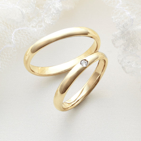 XN027 SISTINA BRIDAL マリッジリング Bianca -ビアンカ‐ K18YG