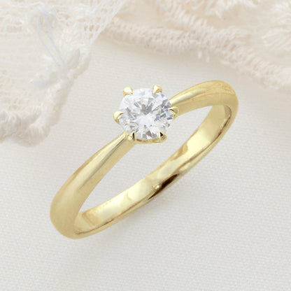 SISTINA BRIDAL エンゲージリング Aida -アイーダ- 0.3ct K18YG　FT289　