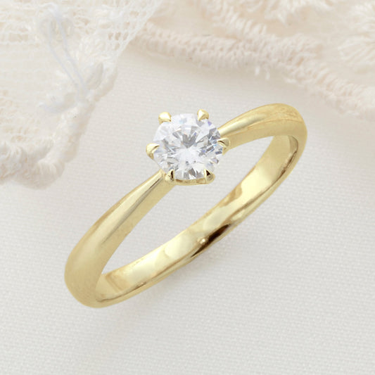 SISTINA BRIDAL エンゲージリング Aida -アイーダ- 0.3ct K18YG　FT289　