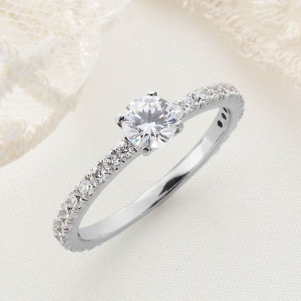 SISTINA BRIDAL エンゲージリング Gloria -グローリア - 0.3ct プラチナ　DM476-3　