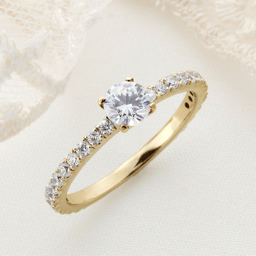SISTINA BRIDAL エンゲージリング Gloria -グローリア - 0.3ct K18YG　DM476-3　
