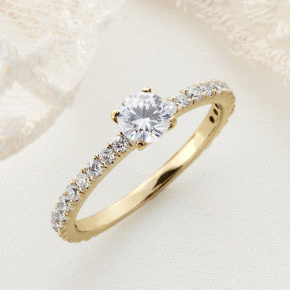 SISTINA BRIDAL エンゲージリング Gloria -グローリア - 0.3ct K18YG　DM476-3　