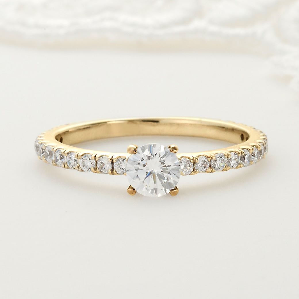 SISTINA BRIDAL エンゲージリング Gloria -グローリア - 0.3ct K18YG　DM476-3　