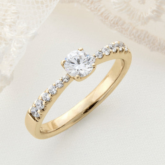 SISTINA BRIDAL エンゲージリング  Isabella -イザベラ- 0.3ct K18YG　DM492　