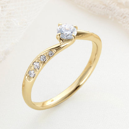 SISTINA BRIDAL エンゲージリング  Joann -ジョアン- 0.3ct K18YG　DM446　