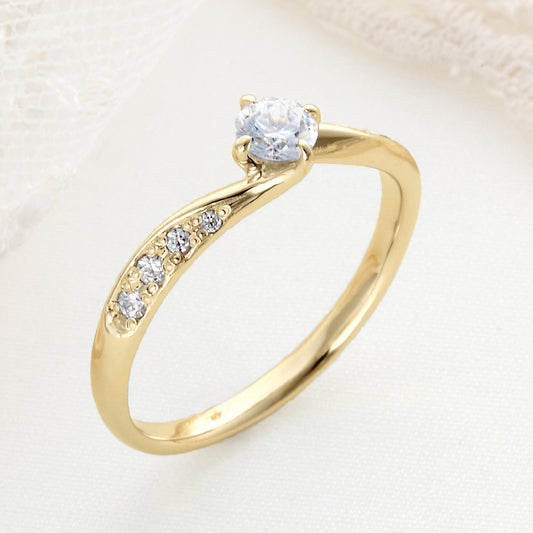 SISTINA BRIDAL エンゲージリング  Joann -ジョアン- 0.3ct K18YG　DM446　