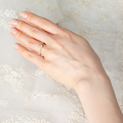 SISTINA BRIDAL エンゲージリング  Kyla -カイラ- 0.3ct K18YG　DM513-2　
