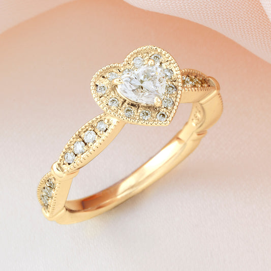SISTINA BRIDAL エンゲージリング Nicola -ニコラ- 0.3ct K18YG　5-13306　