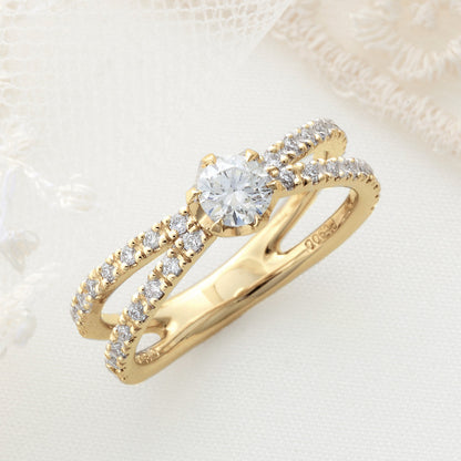 SISTINA BRIDAL エンゲージリング  Lucia -ルチア- 0.3ct K18YG　5-13290　