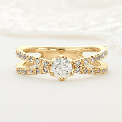 SISTINA BRIDAL エンゲージリング  Lucia -ルチア- 0.3ct K18YG　5-13290　
