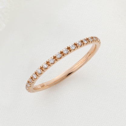 SISTINA BRIDAL エタニティリング  Rebecca -レベッカ- 0.13ct K18PG　XM848　
