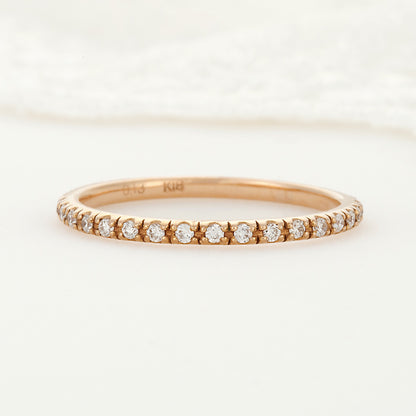 SISTINA BRIDAL エタニティリング  Rebecca -レベッカ- 0.13ct K18PG　XM848　
