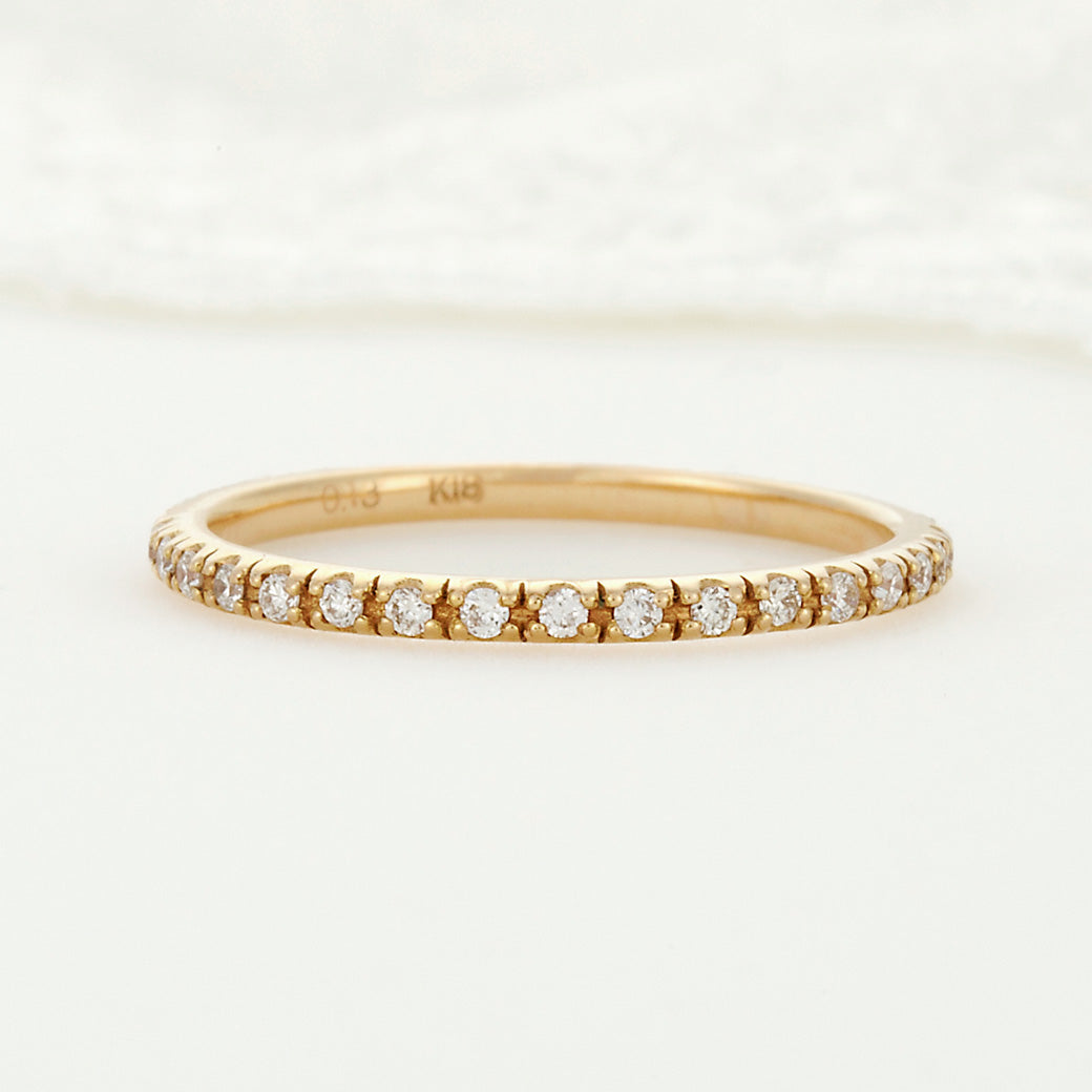 SISTINA BRIDAL エタニティリング  Rebecca -レベッカ- 0.13ct K18YG　XM848　