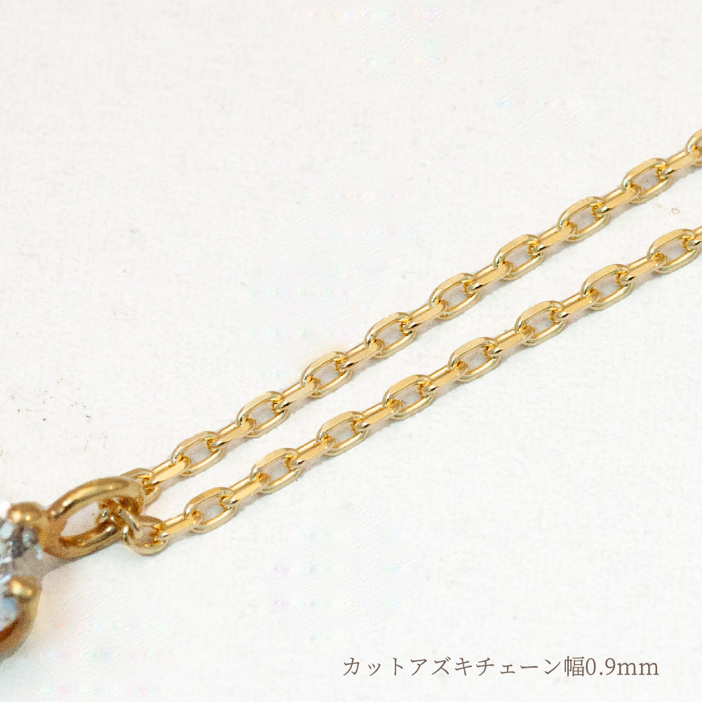 【リメイク】K18YG ダイヤモンド ネックレス 0.30CT