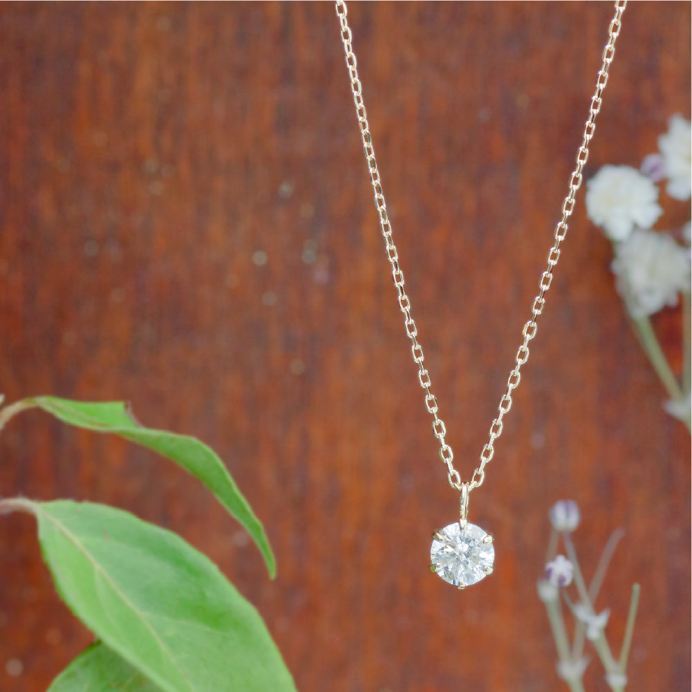 LIMITED】【Natural】K18イエローゴールド 0.3ct 一粒ダイヤモンド