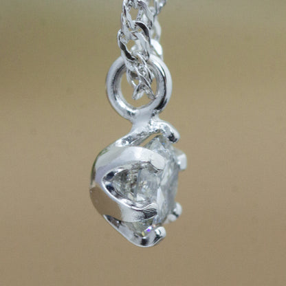 【LIMITED】【Natural】18ホワイトゴールド 0.1ct 一粒ダイヤモンドネックレス