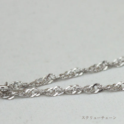 【LIMITED】【Natural】18ホワイトゴールド 0.1ct 一粒ダイヤモンドネックレス