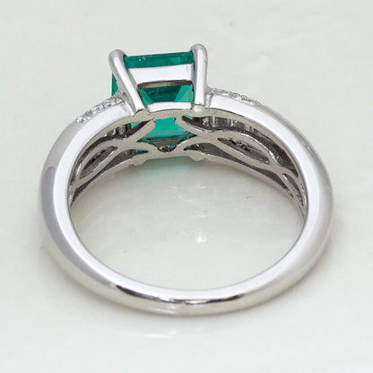 【LIMITED】【Natural】PT900 エメラルド リング 1.36ct
