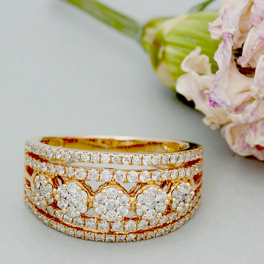 【LIMITED】【Natural】 K18PG ダイヤモンドリング 1.00ct　
