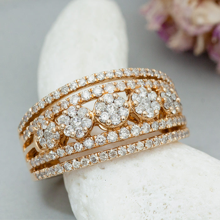 【LIMITED】【Natural】 K18PG ダイヤモンドリング 1.00ct　