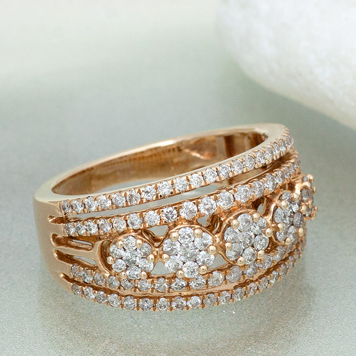 【LIMITED】【Natural】 K18PG ダイヤモンドリング 1.00ct　