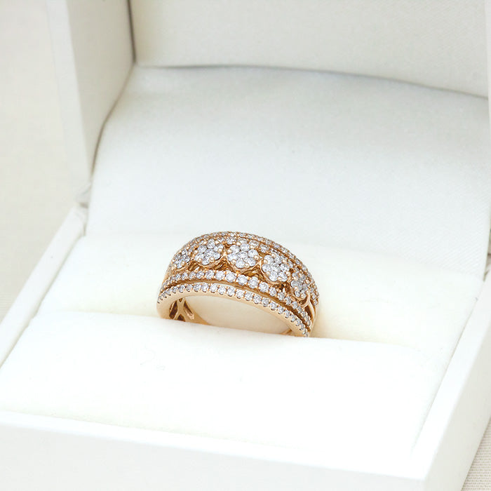 【LIMITED】【Natural】 K18PG ダイヤモンドリング 1.00ct　