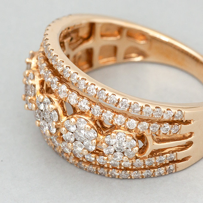 【LIMITED】【Natural】 K18PG ダイヤモンドリング 1.00ct　