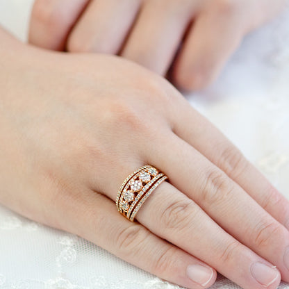 【LIMITED】【Natural】 K18PG ダイヤモンドリング 1.00ct　