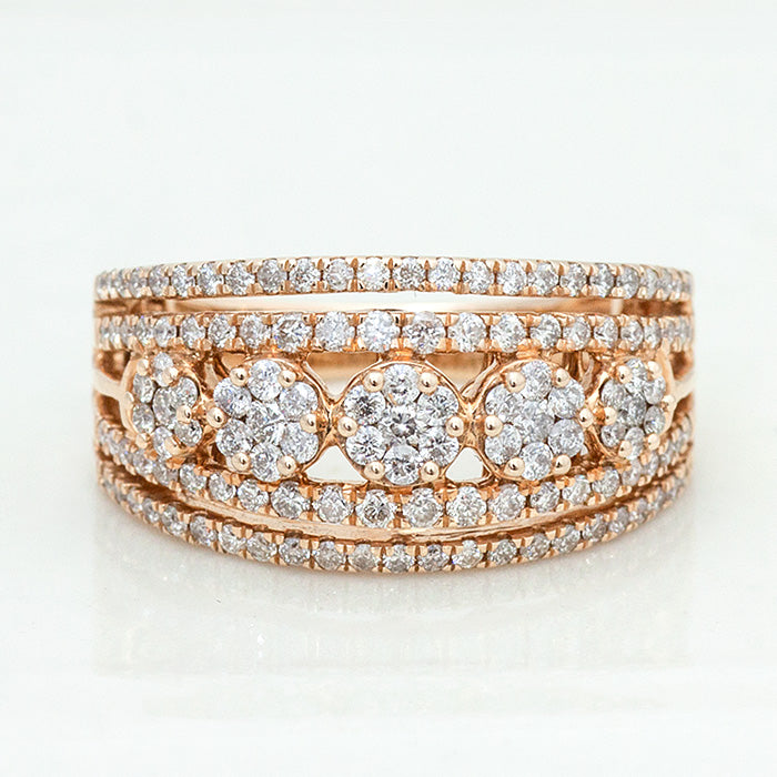 【LIMITED】【Natural】 K18PG ダイヤモンドリング 1.00ct　