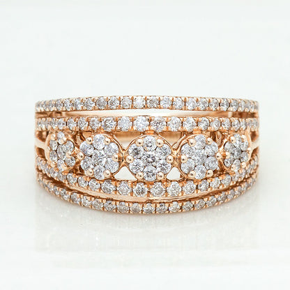 【LIMITED】【Natural】 K18PG ダイヤモンドリング 1.00ct　