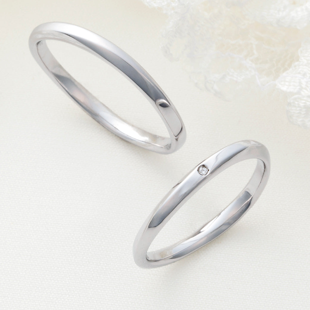 XN047 SISTINA BRIDAL マリッジリング Hazel -ヘーゼル‐ プラチナ