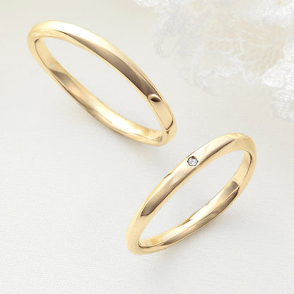 XN047 SISTINA BRIDAL マリッジリング Hazel -ヘーゼル‐ K18YG