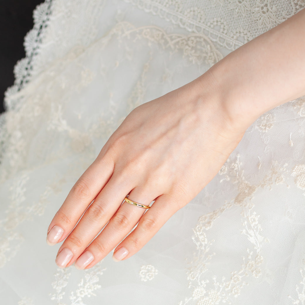XN047 SISTINA BRIDAL マリッジリング Hazel -ヘーゼル‐ K18YG