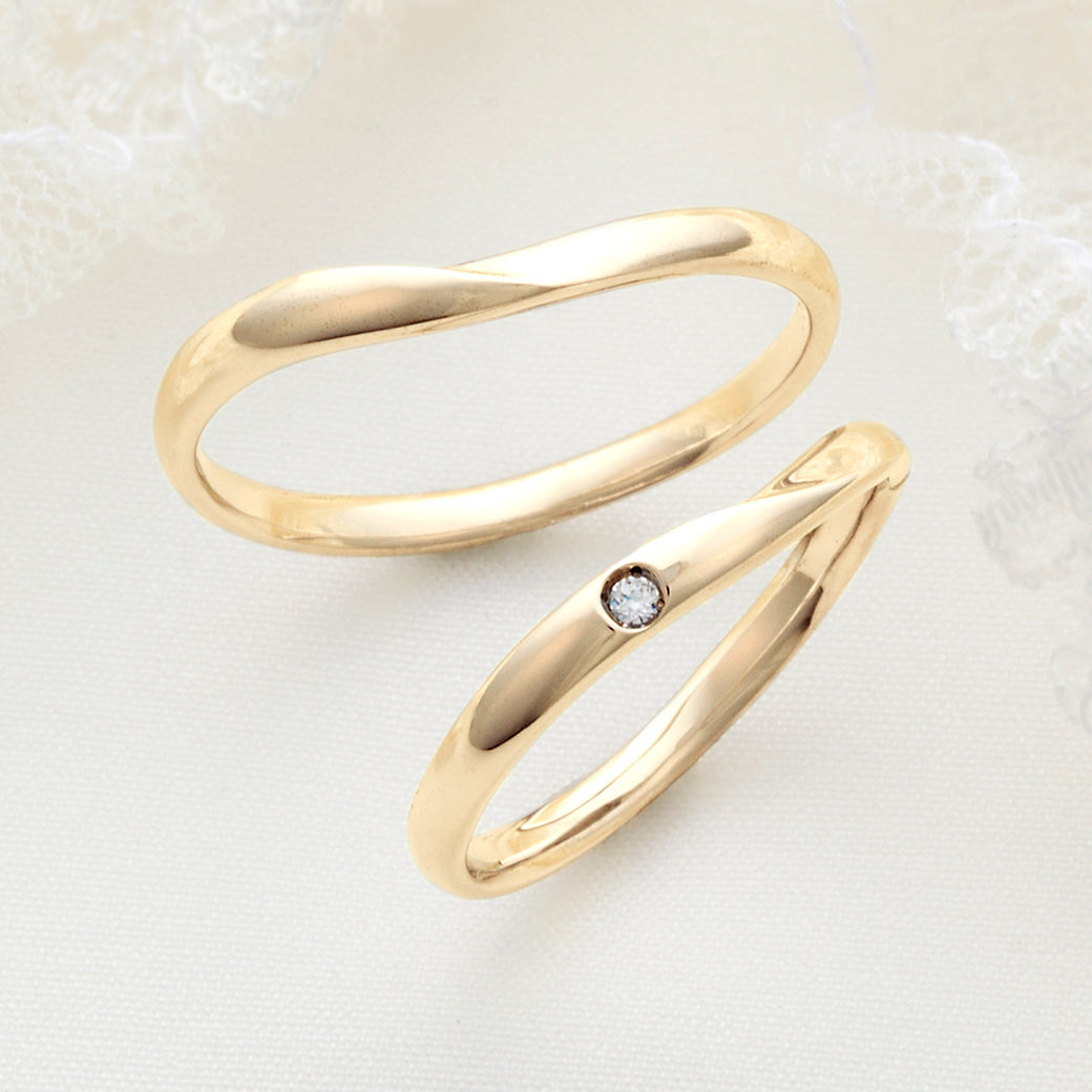 XN040 SISTINA BRIDAL マリッジリング Ines -イネス‐ K18YG