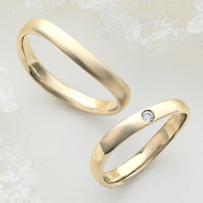 XN032　SISTINA BRIDAL マリッジリング Jenna -ジェナ‐ K18YG