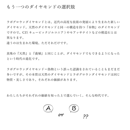 【ALTRO】K18 ラボグロウンダイヤ 0.7ct  フレームレス 一粒 ダイヤ ネックレス