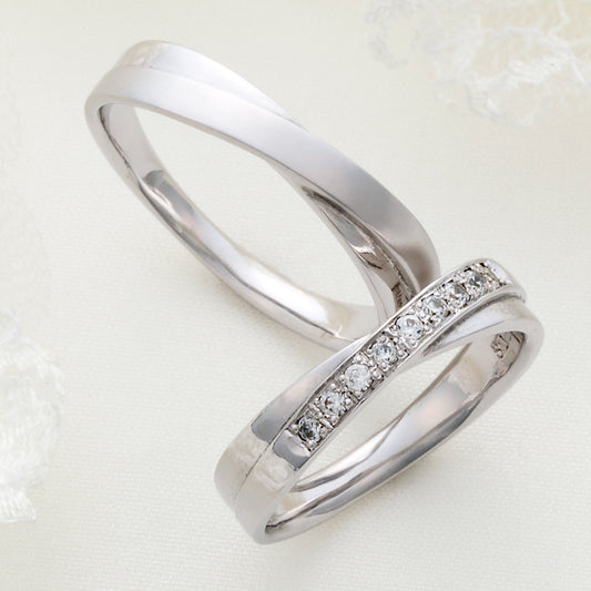XN039　SISTINA BRIDAL マリッジリング Nora -ノーラ‐ プラチナ
