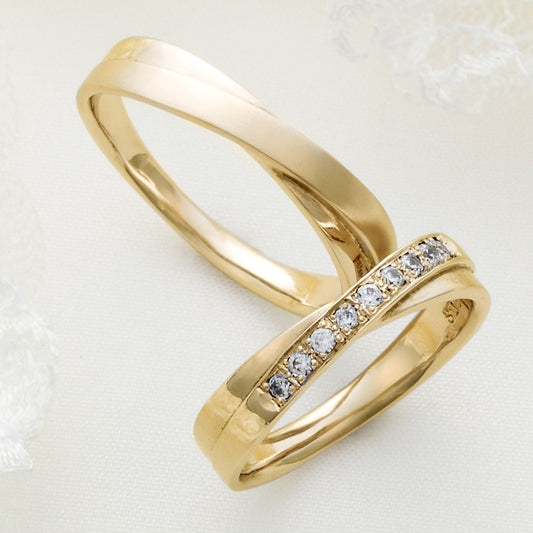 XN039　SISTINA BRIDAL マリッジリング Nora -ノーラ‐ K18YG