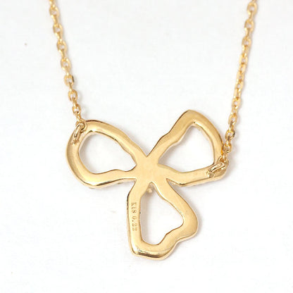 【Natural】K18 PT ダイヤモンドネックレス FIORE 0.22ct