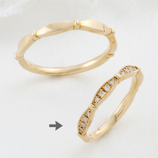SISTINA BRIDAL マリッジリング Orsa -オルサ‐ K18YG　15-2075