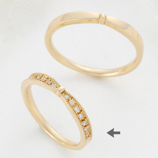 SISTINA BRIDAL マリッジリング Rella -レラ‐ K18YG　15-2077