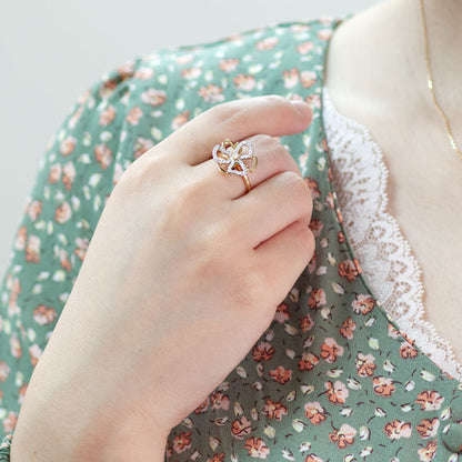 【Natural】K18 PT ダイヤモンドリング Fiore 0.22ct