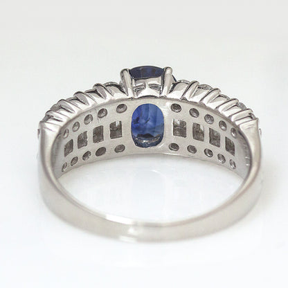 【LIMITED】【Natural】PT900 ブルーサファイア リング 1.28ct