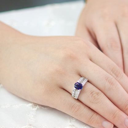 【LIMITED】【Natural】PT900 ブルーサファイア リング 1.28ct