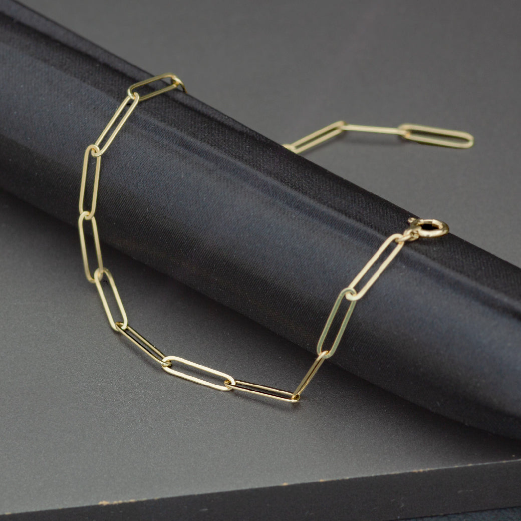 K18 ペーパークリップチェーン ブレスレット – SISTINA JEWELRY