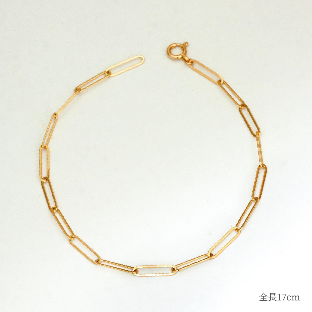 K18 ペーパークリップチェーン ブレスレット – SISTINA JEWELRY K18 ペーパークリップチェーン ブレスレット – SISTINA JEWELRY