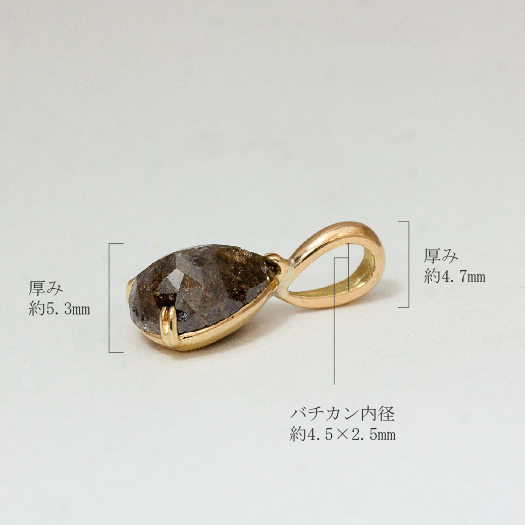 K18 ブラックダイヤモンド ペンダントトップ 1.443ct – SISTINA JEWELRY