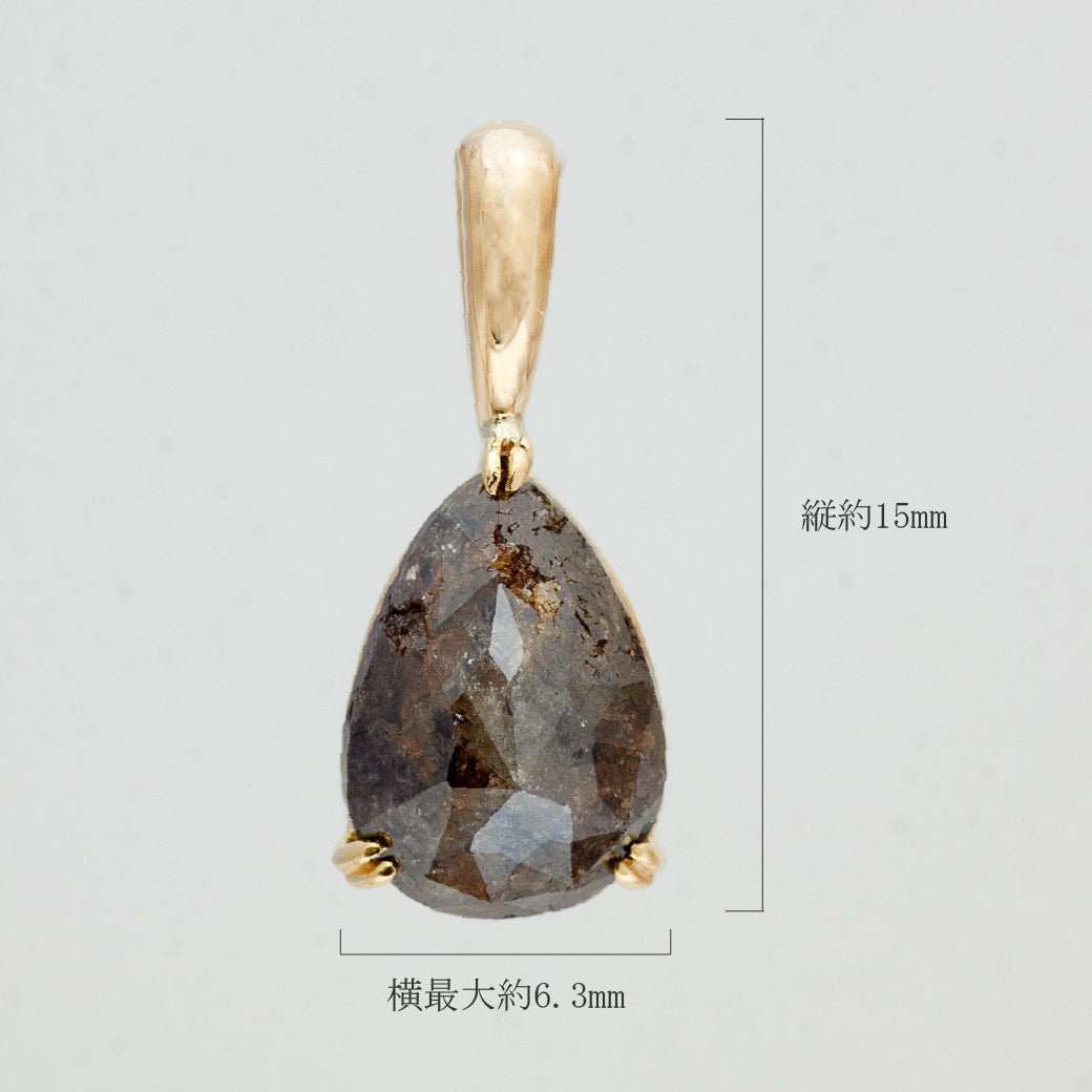 K18 ブラックダイヤモンド ペンダントトップ 1.443ct – SISTINA JEWELRY