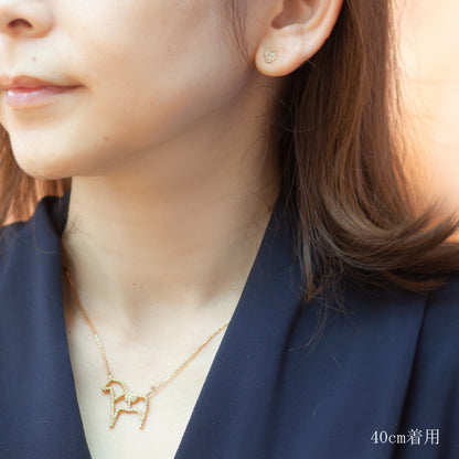【Natural】LiLiNa K10 ダーラヘスト  ダイヤモンド ネックレス